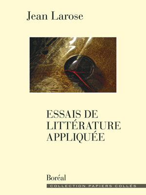 cover image of Essais de littérature appliquée